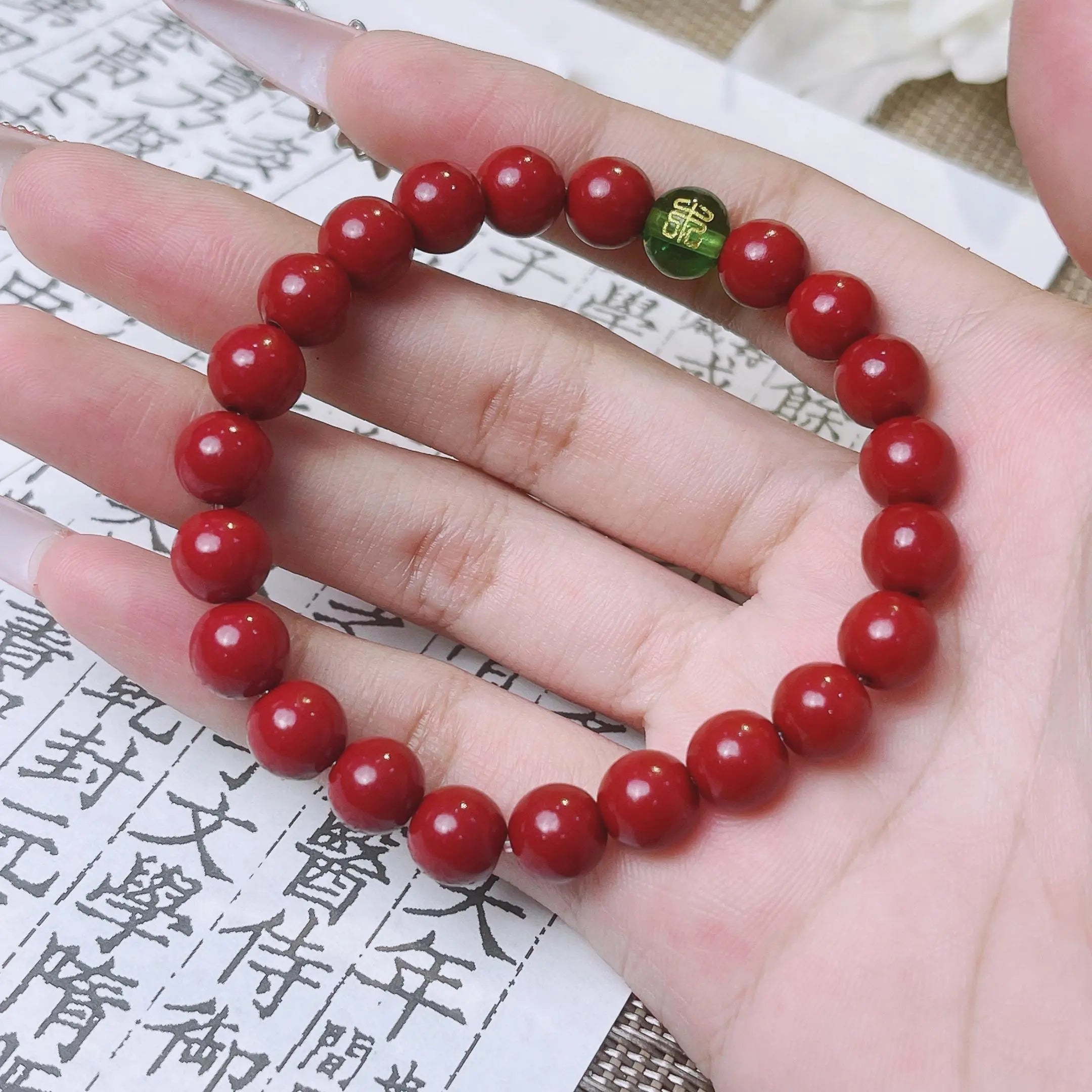 S14 Vòng Tay Chu Sa Ngũ Hành 8mm – Cân Bằng Năng Lượng, Ổn Định Tâm Trạng, Hút May Mắn & Bình An  Bồ đề sao nguyệt