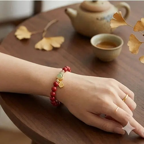 S13 Vòng Chu Sa Hồ Lô Ngọc - 6mm, 8mm – Chiêu Tài Lộc, Tinh Hoa Hội Tụ, Vạn Sự Như Ý  Bồ đề sao nguyệt