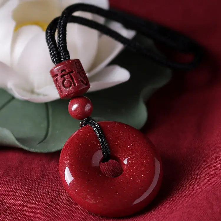 S01 Dây Đeo Cổ Đồng Điếu Chu Sa – Phong Cách Cổ Phong – Chiêu Tài Lộc, Bình An & Bảo Hộ Năng Lượng  Bồ đề sao nguyệt