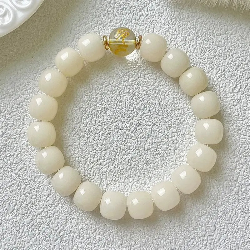 S09 Vòng Tay Bồ Đề Ngũ Hành 10mm - Vòng Tay Hạt Bồ Đề Tự Nhiên Hạt Trơn Bảo Bình An Chiêu Tài Lộc  Bồ đề sao nguyệt