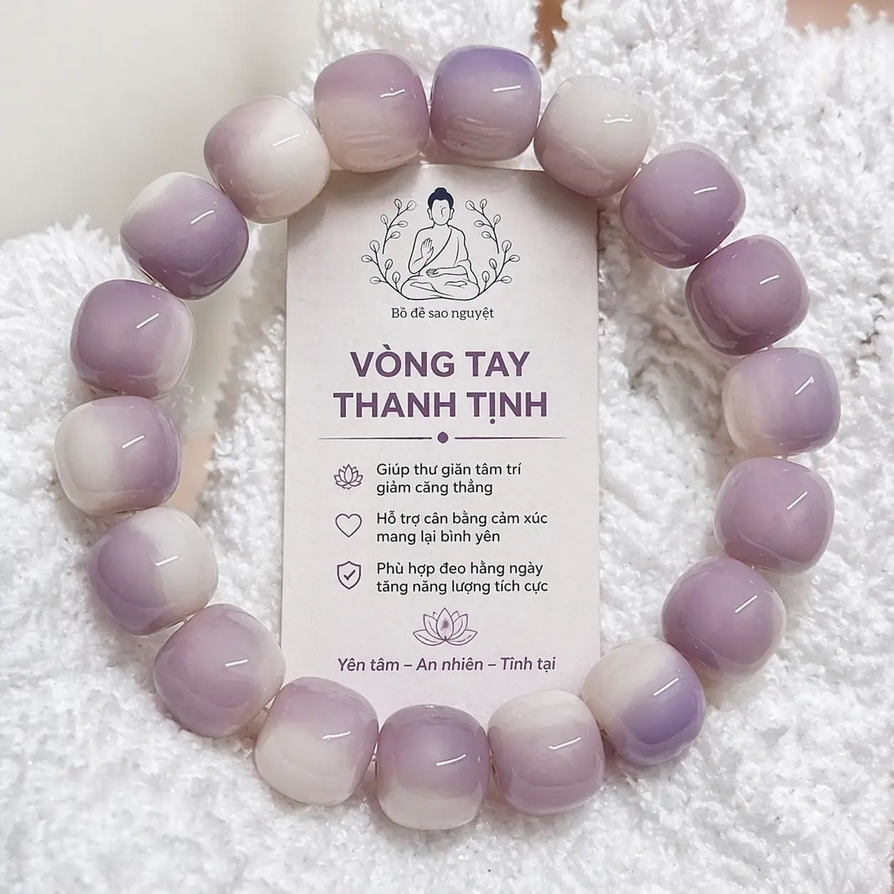 B02 Lưu Quang Dật Thải – Vòng Bồ Đề Chuỗi Trơn Dải Màu Quốc Phong  Bồ đề sao nguyệt