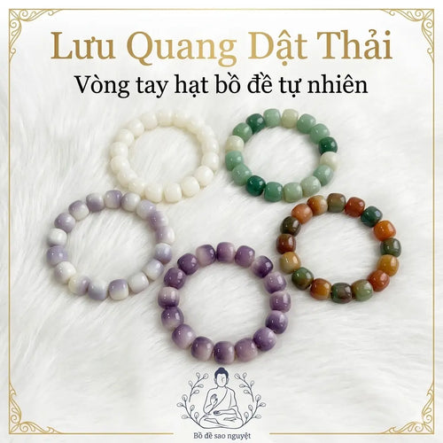 B02 Lưu Quang Dật Thải – Vòng Bồ Đề Chuỗi Trơn Dải Màu Quốc Phong  Bồ đề sao nguyệt
