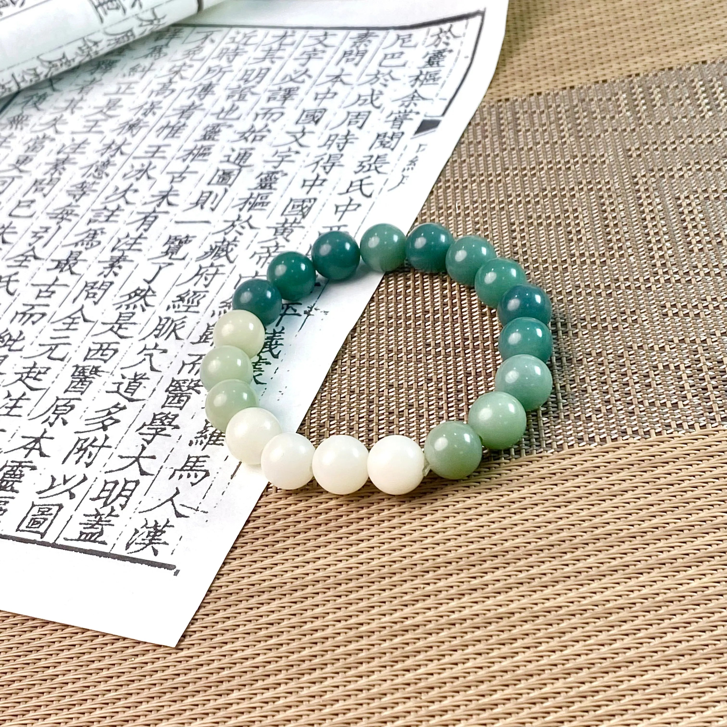 B46 - Thiên Thuỷ Bích -  Vòng Tay Hạt Bồ Đề Phong Hoá 10mm - Vòng tay hạt bồ đề tự nhiên hạt tròn  Bồ đề sao nguyệt