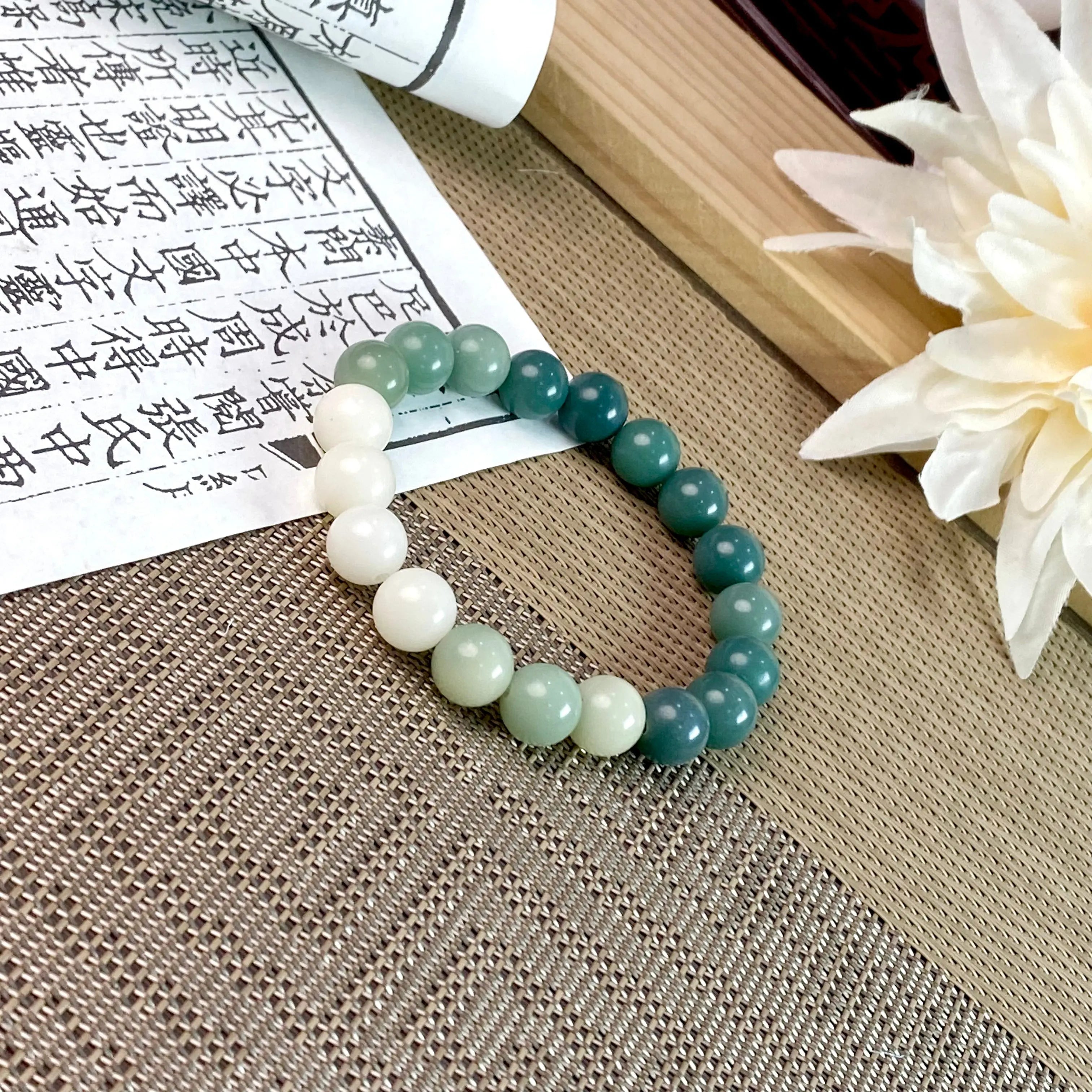 B46 - Thiên Thuỷ Bích -  Vòng Tay Hạt Bồ Đề Phong Hoá 10mm - Vòng tay hạt bồ đề tự nhiên hạt tròn  Bồ đề sao nguyệt