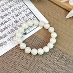 B45 - Thiên Sơn Thuý - Vòng Tay Hạt Bồ Đề Trơn ~12.5mm - Hạt Bồ Đề Phong Hoá - Vòng tay hạt bồ đề tự nhiên hạt tròn  Bồ đề sao nguyệt