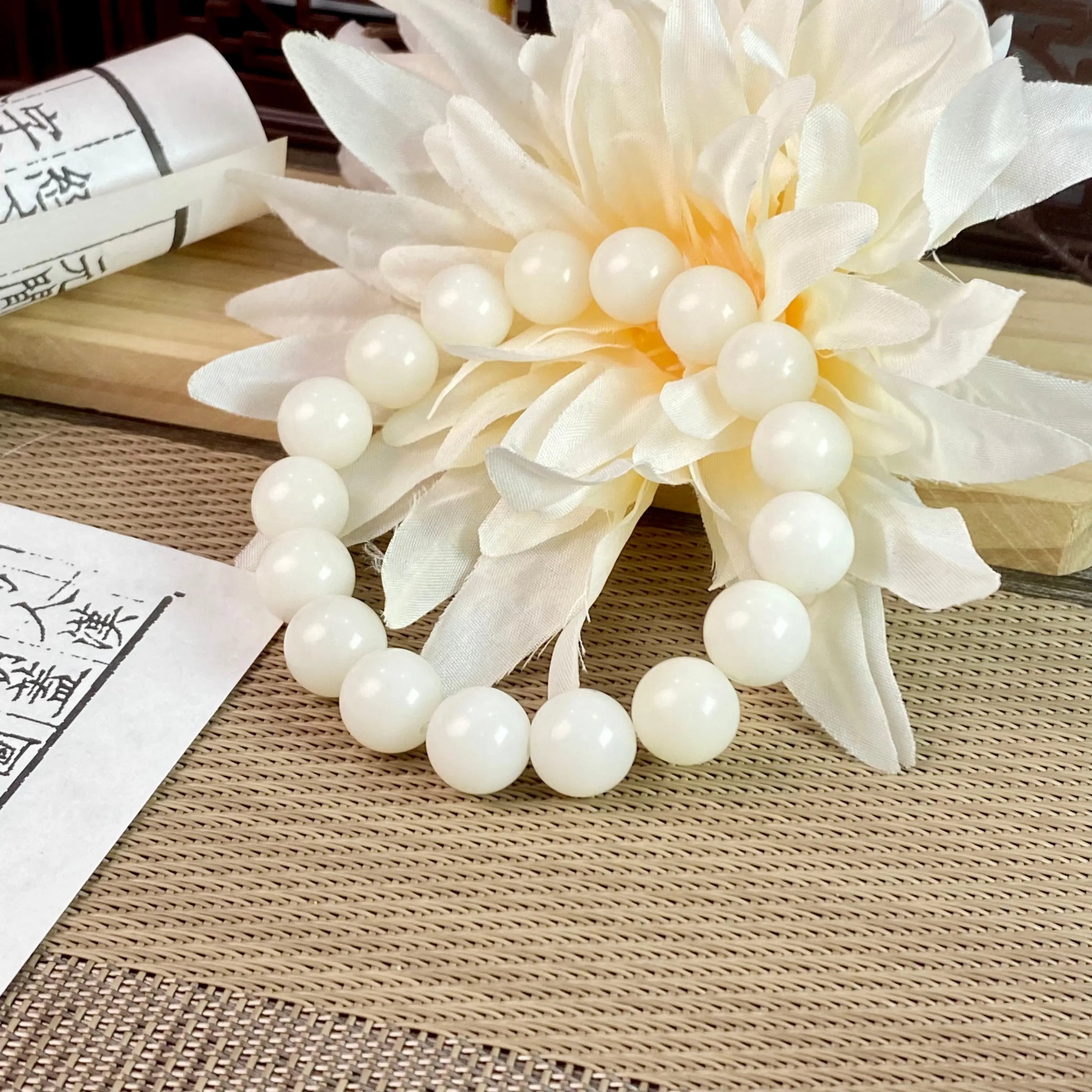 B45 - Thiên Sơn Thuý - Vòng Tay Hạt Bồ Đề Trơn ~12.5mm - Hạt Bồ Đề Phong Hoá - Vòng tay hạt bồ đề tự nhiên hạt tròn  Bồ đề sao nguyệt