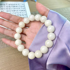 B45 - Thiên Sơn Thuý - Vòng Tay Hạt Bồ Đề Trơn ~12.5mm - Hạt Bồ Đề Phong Hoá - Vòng tay hạt bồ đề tự nhiên hạt tròn  Bồ đề sao nguyệt