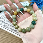 B45 - Thiên Sơn Thuý - Vòng Tay Hạt Bồ Đề Trơn ~12.5mm - Hạt Bồ Đề Phong Hoá - Vòng tay hạt bồ đề tự nhiên hạt tròn  Bồ đề sao nguyệt