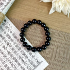 B45 - Thiên Sơn Thuý - Vòng Tay Hạt Bồ Đề Trơn ~12.5mm - Hạt Bồ Đề Phong Hoá - Vòng tay hạt bồ đề tự nhiên hạt tròn  Bồ đề sao nguyệt