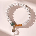B22 Vòng Tay Tinh Nguyệt Bồ Đề 9.5mm Charm Voi Tây Tạng Hạt Bồ Đề Tự Nhiên May Mắn Bình An  Bồ đề sao nguyệt