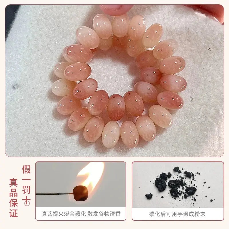 B30 Thảo Trường Oanh Phi – Vòng Tay Bồ Đề Hình Bầu Dục 6x9mm Nhẹ Nhàng  Bồ đề sao nguyệt