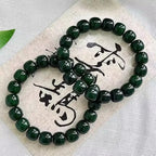 B25 Đỉnh Hồng Quan Lục 11-12mm – Bồ Đề Phong Hoá Màu Đỏ Xanh Hiếm  Bồ đề sao nguyệt