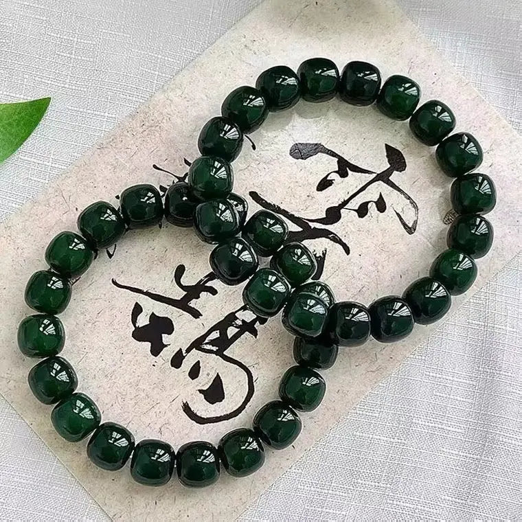 B25 Đỉnh Hồng Quan Lục 11-12mm – Bồ Đề Phong Hoá Màu Đỏ Xanh Hiếm  Bồ đề sao nguyệt