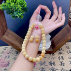 B36 - Móc Treo Điện Thoại / Móc Treo Chìa Khóa Bằng Hạt Bồ Đề Tự Nhiên Bảo Bình An Chiêu Tài Lộc - 12mm  Bồ đề sao nguyệt