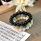 B45 - Thiên Sơn Thuý - Vòng Tay Hạt Bồ Đề Trơn ~12.5mm - Hạt Bồ Đề Phong Hoá - Vòng tay hạt bồ đề tự nhiên hạt tròn  Bồ đề sao nguyệt