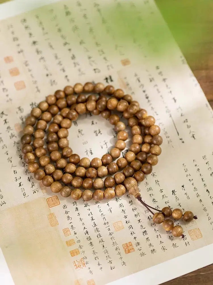 B52 108 Hạt Trầm Hương Tốc Vườn, 5-10 Năm, Kích Thước 6-8mm, Thu Hút Tài Lộc Và Bảo Bình An  Bồ đề sao nguyệt