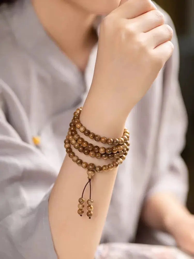 B52 108 Hạt Trầm Hương Tốc Vườn, 5-10 Năm, Kích Thước 6-8mm, Thu Hút Tài Lộc Và Bảo Bình An  Bồ đề sao nguyệt