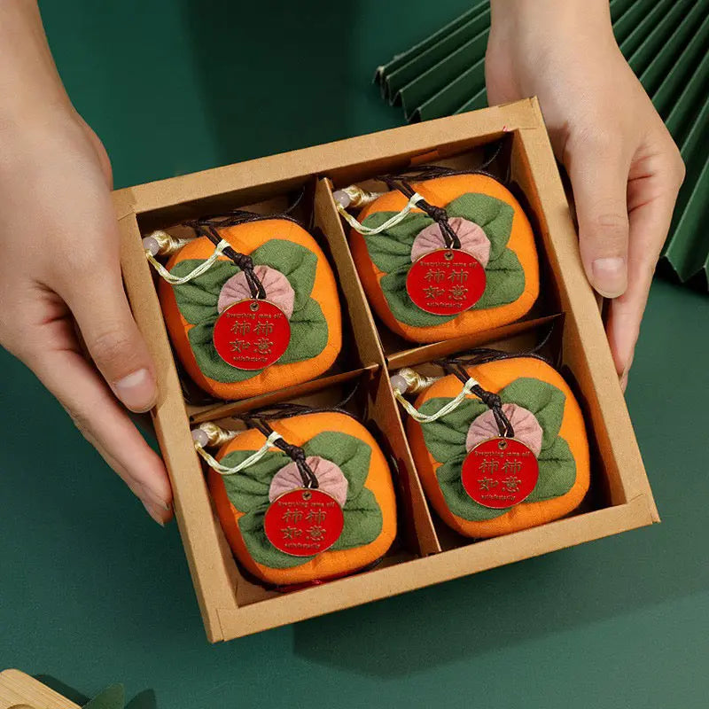 A00 Túi Thơm Thảo Mộc Treo Phòng Hình Quả Hồng – Phong Cách Cổ Phong – Khử Mùi, Thư Giãn & Tạo Năng Lượng Dễ Chịu  Bồ đề sao nguyệt