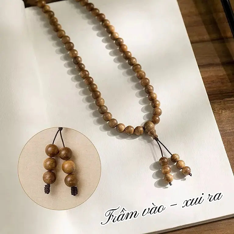 B52 108 Hạt Trầm Hương Tốc Vườn, 5-10 Năm, Kích Thước 6-8mm, Thu Hút Tài Lộc Và Bảo Bình An  Bồ đề sao nguyệt