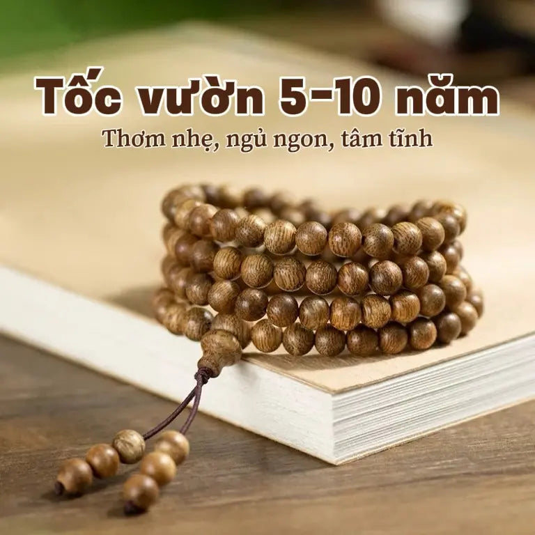 B52 108 Hạt Trầm Hương Tốc Vườn, 5-10 Năm, Kích Thước 6-8mm, Thu Hút Tài Lộc Và Bảo Bình An  Bồ đề sao nguyệt