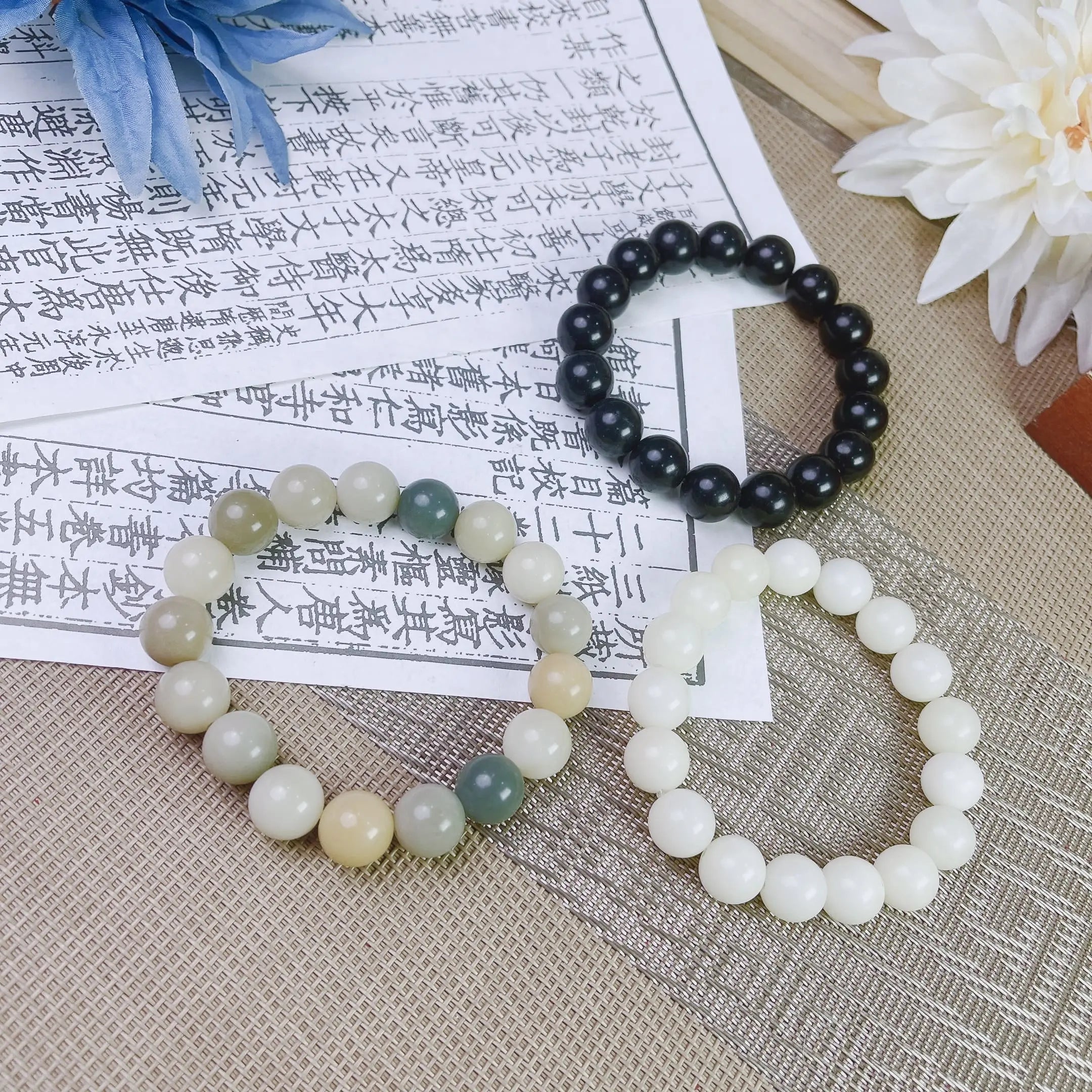 B45 - Thiên Sơn Thuý - Vòng Tay Hạt Bồ Đề Trơn ~12.5mm - Hạt Bồ Đề Phong Hoá - Vòng tay hạt bồ đề tự nhiên hạt tròn  Bồ đề sao nguyệt
