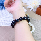 B45 - Thiên Sơn Thuý - Vòng Tay Hạt Bồ Đề Trơn ~12.5mm - Hạt Bồ Đề Phong Hoá - Vòng tay hạt bồ đề tự nhiên hạt tròn  Bồ đề sao nguyệt