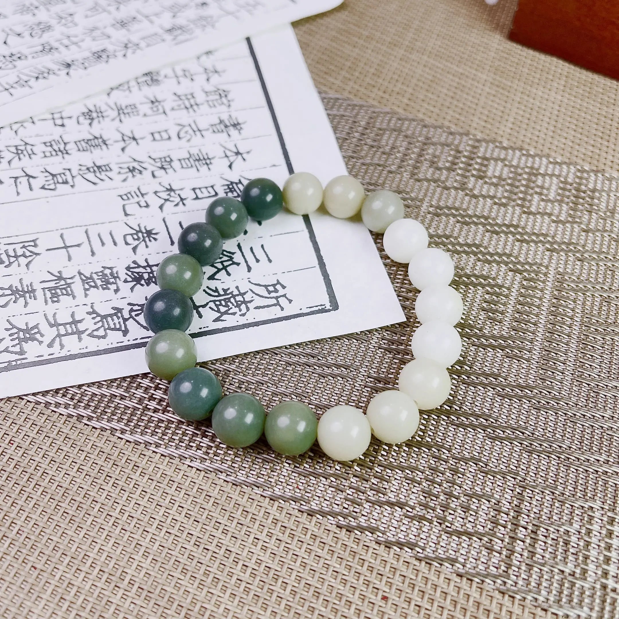 B46 - Thiên Thuỷ Bích -  Vòng Tay Hạt Bồ Đề Phong Hoá 10mm - Vòng tay hạt bồ đề tự nhiên hạt tròn  Bồ đề sao nguyệt