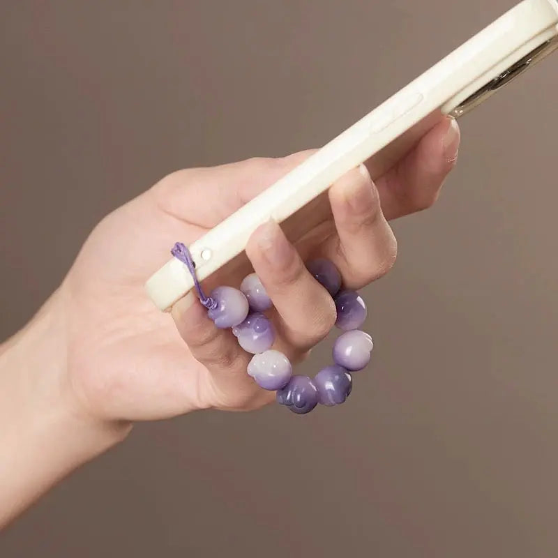 B36 - Móc Treo Điện Thoại / Móc Treo Chìa Khóa Bằng Hạt Bồ Đề Tự Nhiên Bảo Bình An Chiêu Tài Lộc - 12mm  Bồ đề sao nguyệt