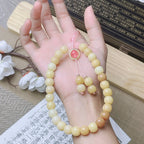B36 - Móc Treo Điện Thoại / Móc Treo Chìa Khóa Bằng Hạt Bồ Đề Tự Nhiên Bảo Bình An Chiêu Tài Lộc - 12mm  Bồ đề sao nguyệt