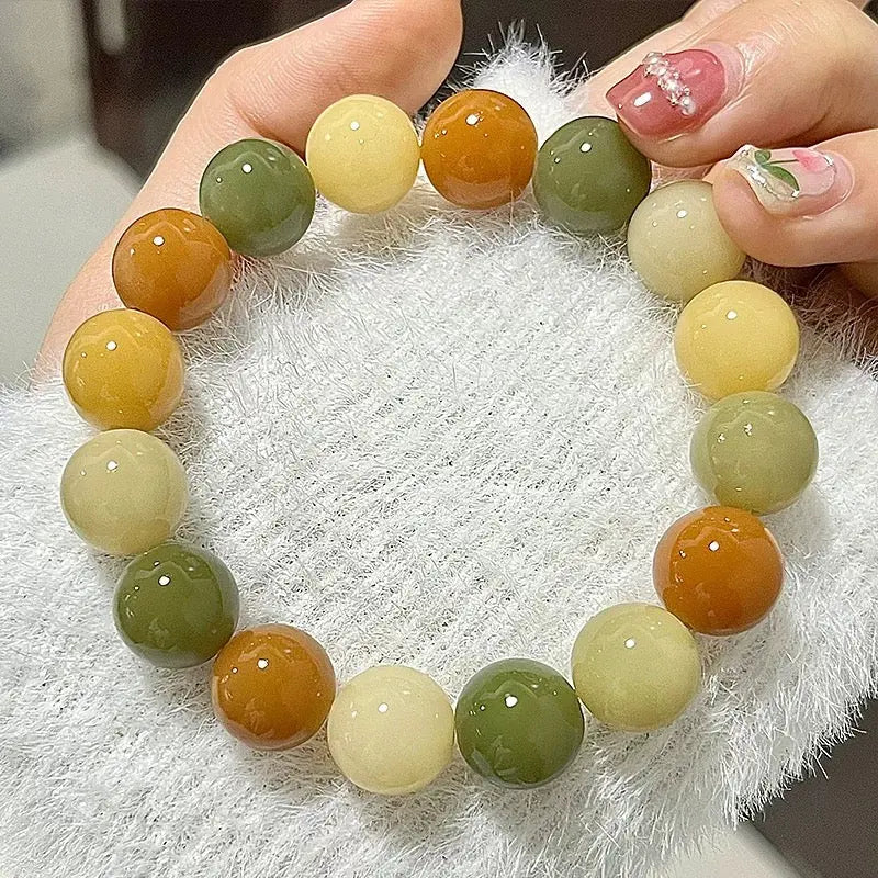 B55 Đôn Hoàn Tư Bạc 13mm - Vòng Tay Hạt Bồ Đề Trơn - Hạt Bồ Đề Phong Hoá - Vòng tay hạt bồ đề tự nhiên hạt tròn  Bồ đề sao nguyệt