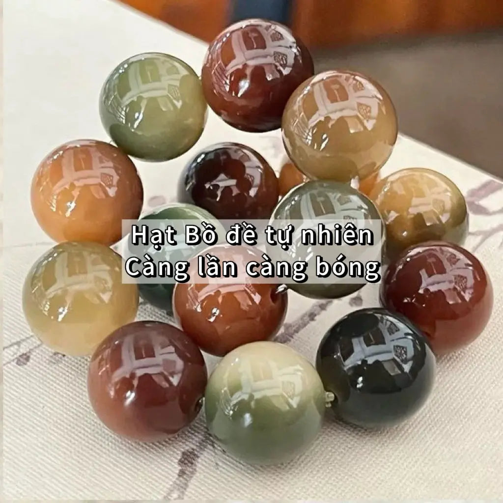 B55 Đôn Hoàn Tư Bạc 13mm - Vòng Tay Hạt Bồ Đề Trơn - Hạt Bồ Đề Phong Hoá - Vòng tay hạt bồ đề tự nhiên hạt tròn  Bồ đề sao nguyệt