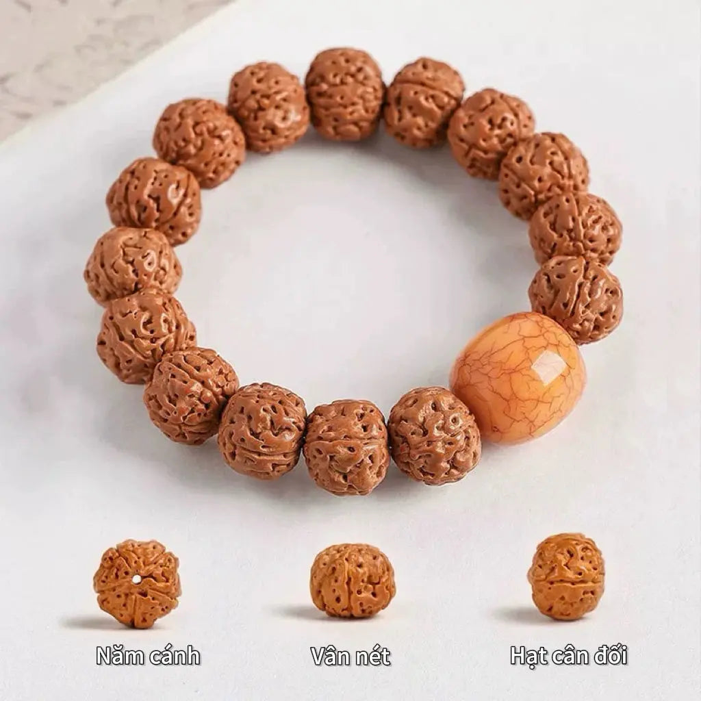 B57 Vòng Tay Bồ Đề Kim Cang 15-16mm – Hạt To Cao Cấp Bảo Hộ Năng Lượng  Bồ đề sao nguyệt