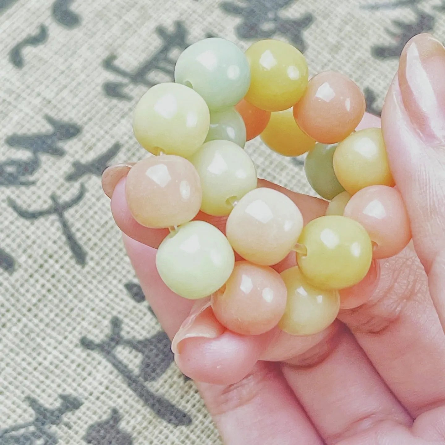 B41 - Đậu Thảo - Vòng Tay Hạt Bồ Đề Kích Thước 10mm - Hạt Nhỏ - Đa Sắc Xinh - Màu Pastel  Bồ đề sao nguyệt