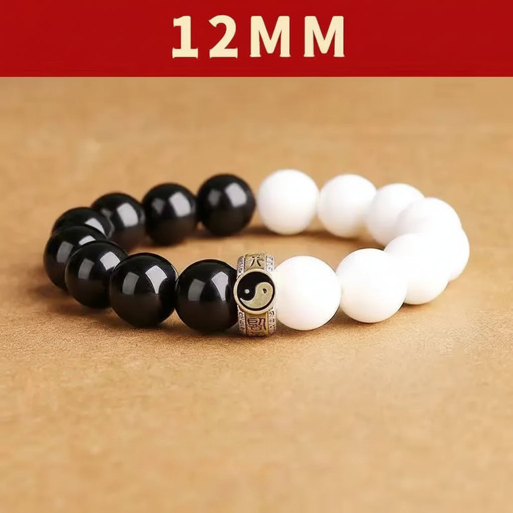 S08 Vòng Tay Thái Cực Đen Trắng 8–10–12–14mm - Cửu Tự Chân Ngôn | Cân Bằng Cảm Xúc – Thu Hút Năng Lượng Tích Cực  Bồ đề sao nguyệt