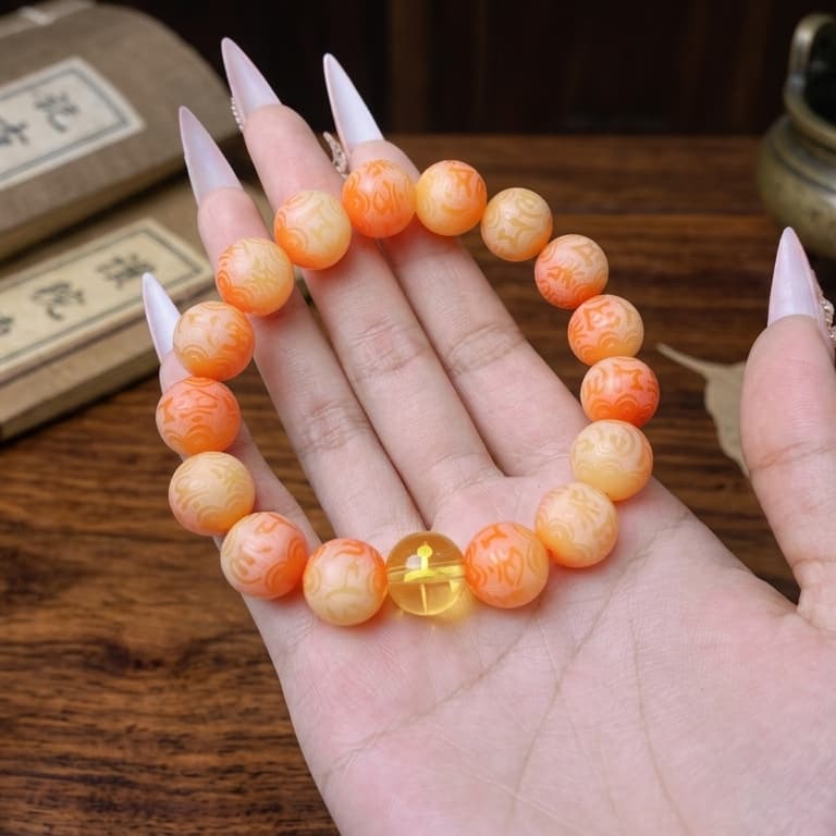 B49 Lục Tự Đại Minh Chú Ngũ Hành 12mm – Vòng Tay Bồ Đề Bảo Bình An 